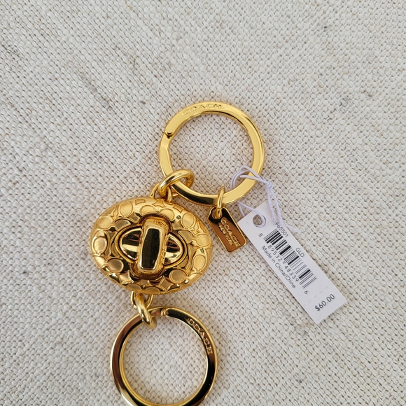 Coach Gold Keychain - Picture 2 of 3